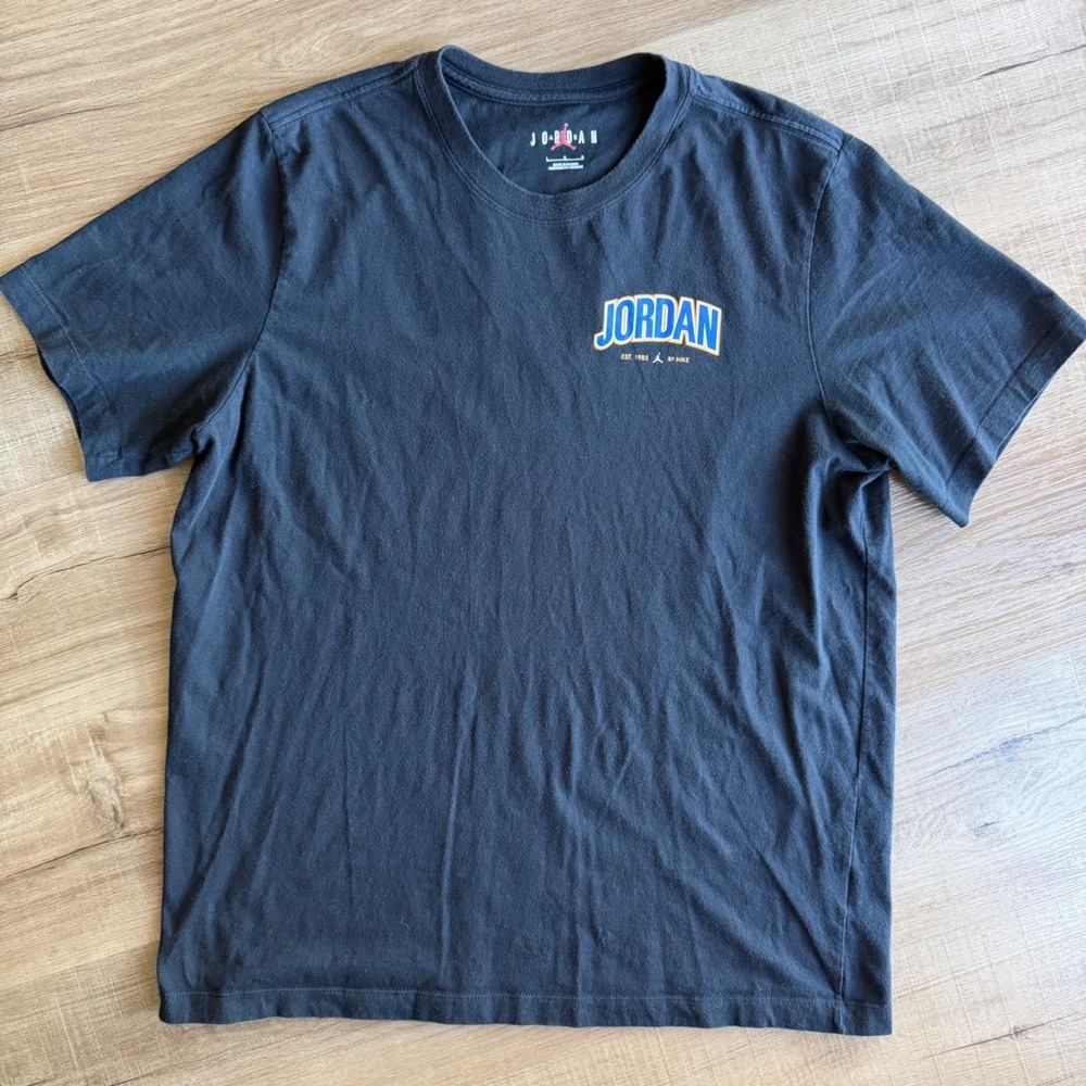 Jordan Brand Jumpman Est 1985 By Nike Black Graphic T-Shirt Large 363277-00A
